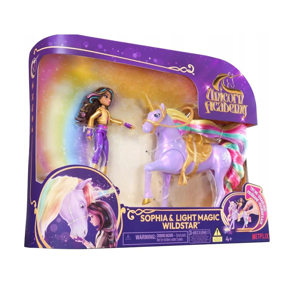 Ігровий набір Spin Master Unicorn Academy Академія єдинорогів: Софія з єдинорогом Дика Зірка зі світловими ефектами, від 4 років (SM23210/6067325)